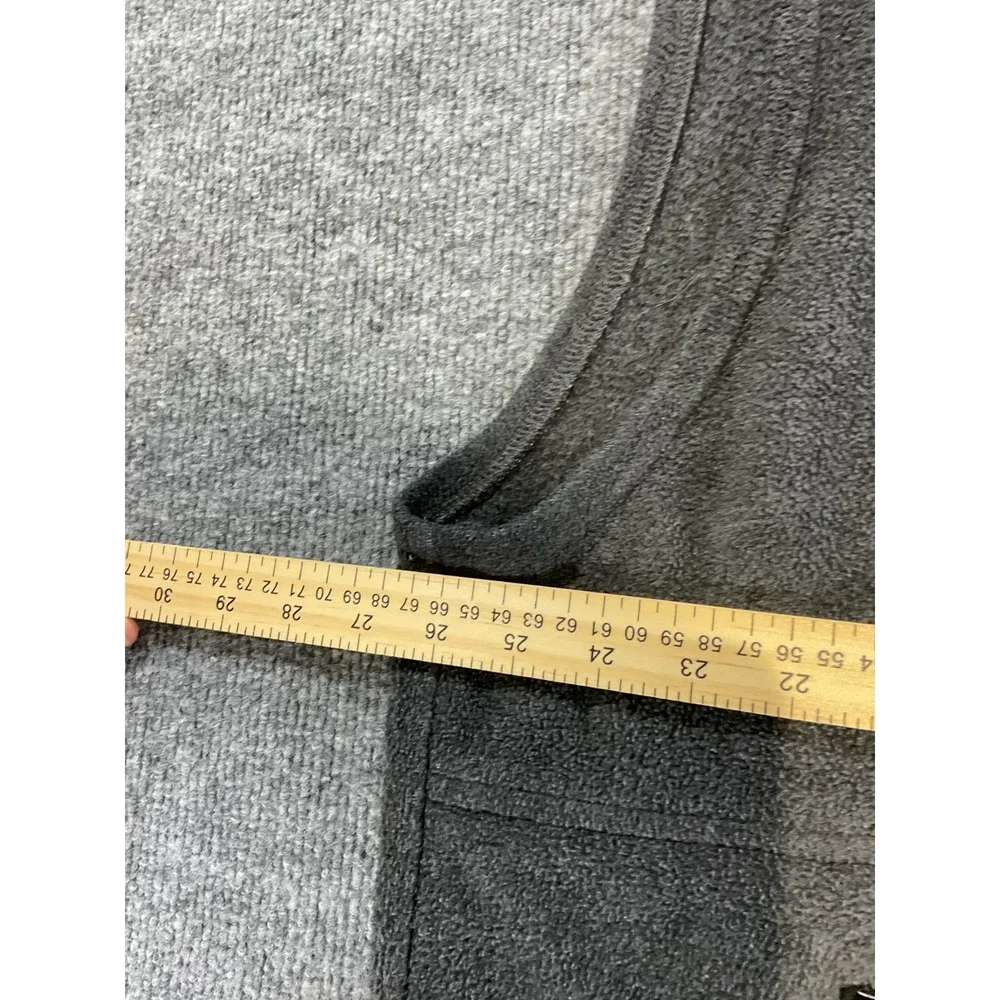 Columbia Fleece Vest Mens XXL Gray Full Zip Sleeveless Outdoor Hiking Pockets